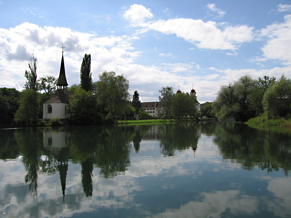 Ankunft im Klosterbezirk Rheinau