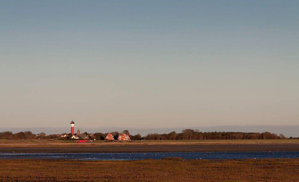 Ankunft in Abendsonne