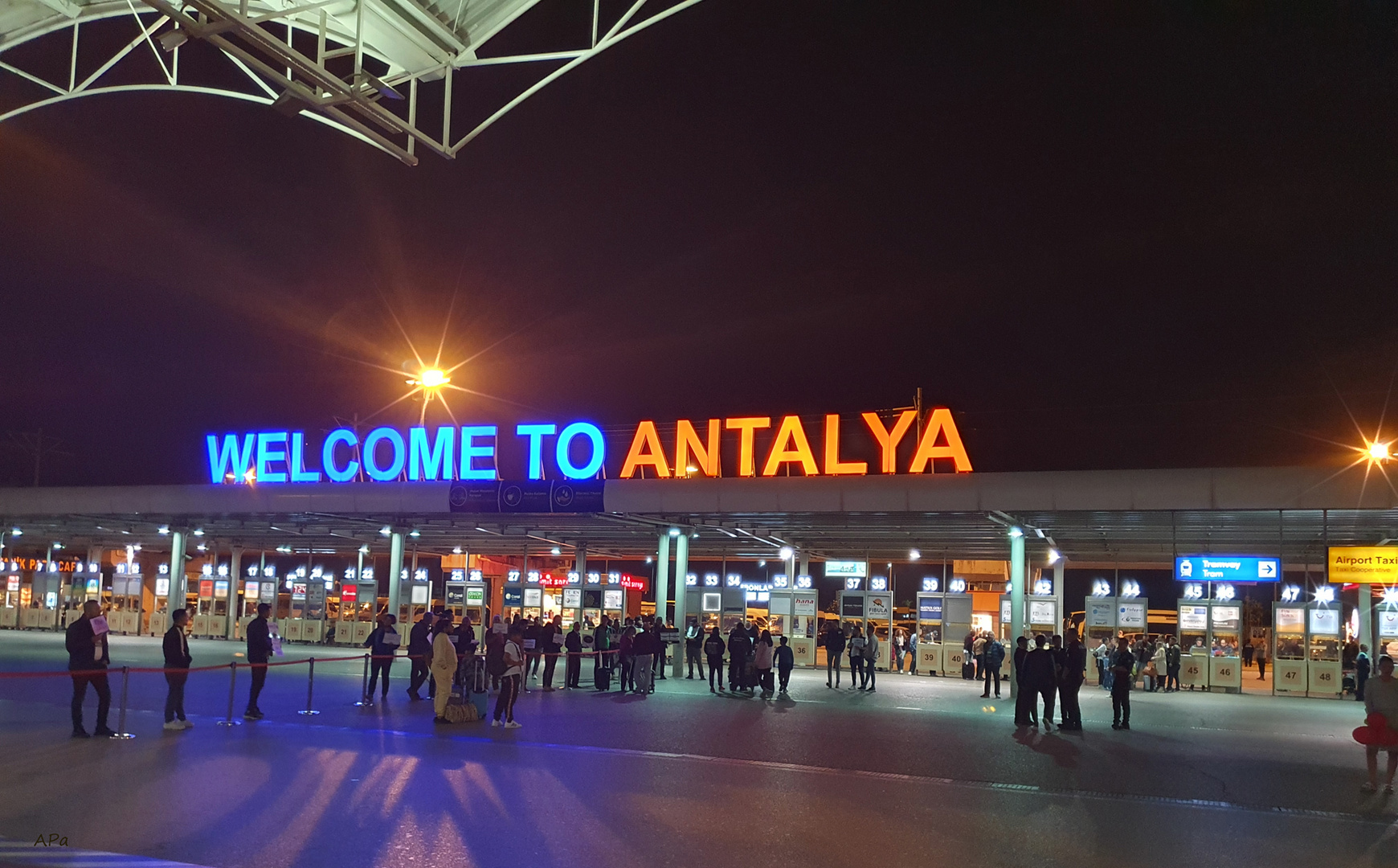 Ankunft in Antalya