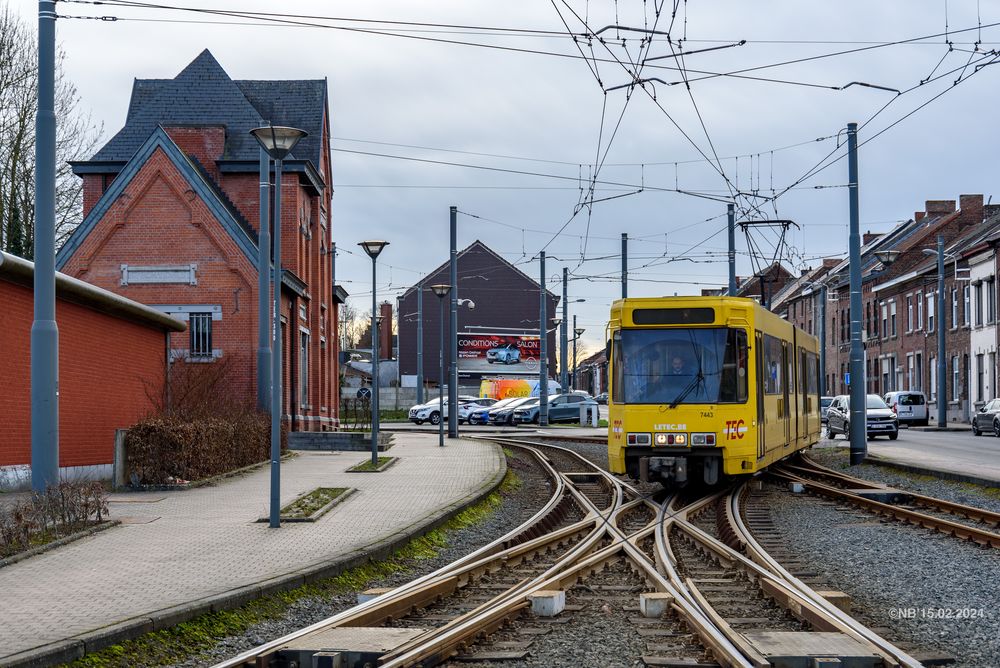 Ankunft in Faubourg de Bruxelles, Gosselies, Charleroi