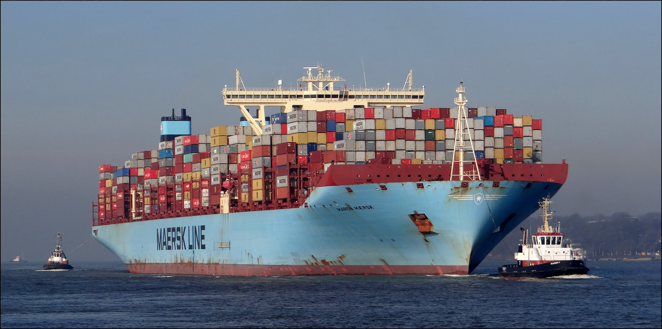 Ankunft in Hamburg...."MAREN MAERSK"