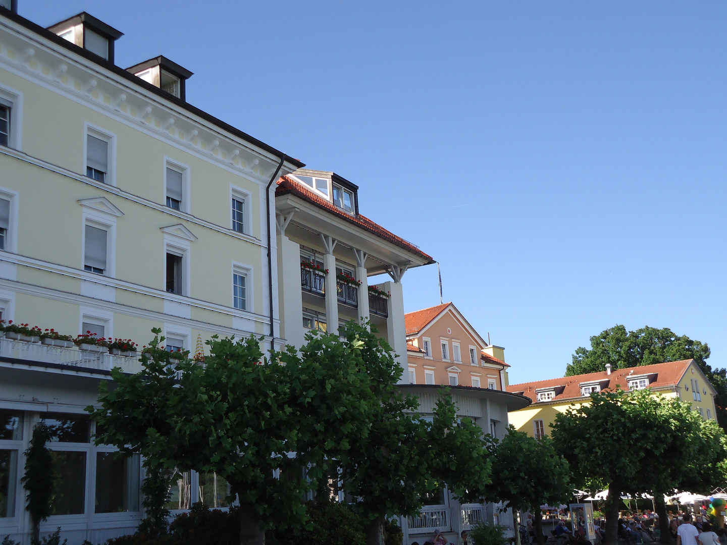 Ankunft in Lindau, Bodensee