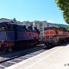 Ankunft in Saint-Juan-du-Gard - Bahnhof - historische Loks