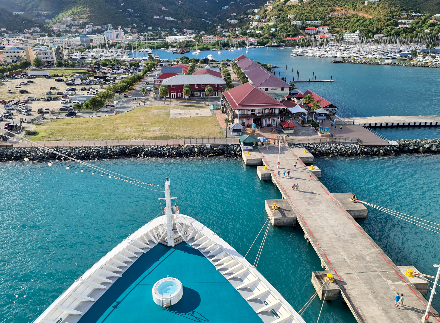 Ankunft in Tortola