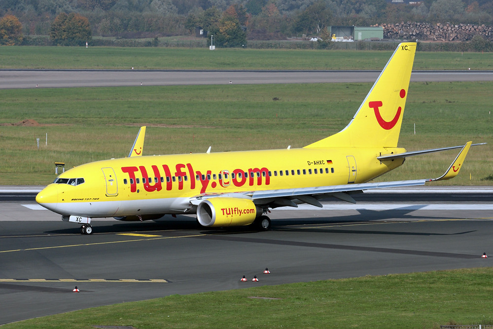 Ankunft Tuifly in Düsseldorf