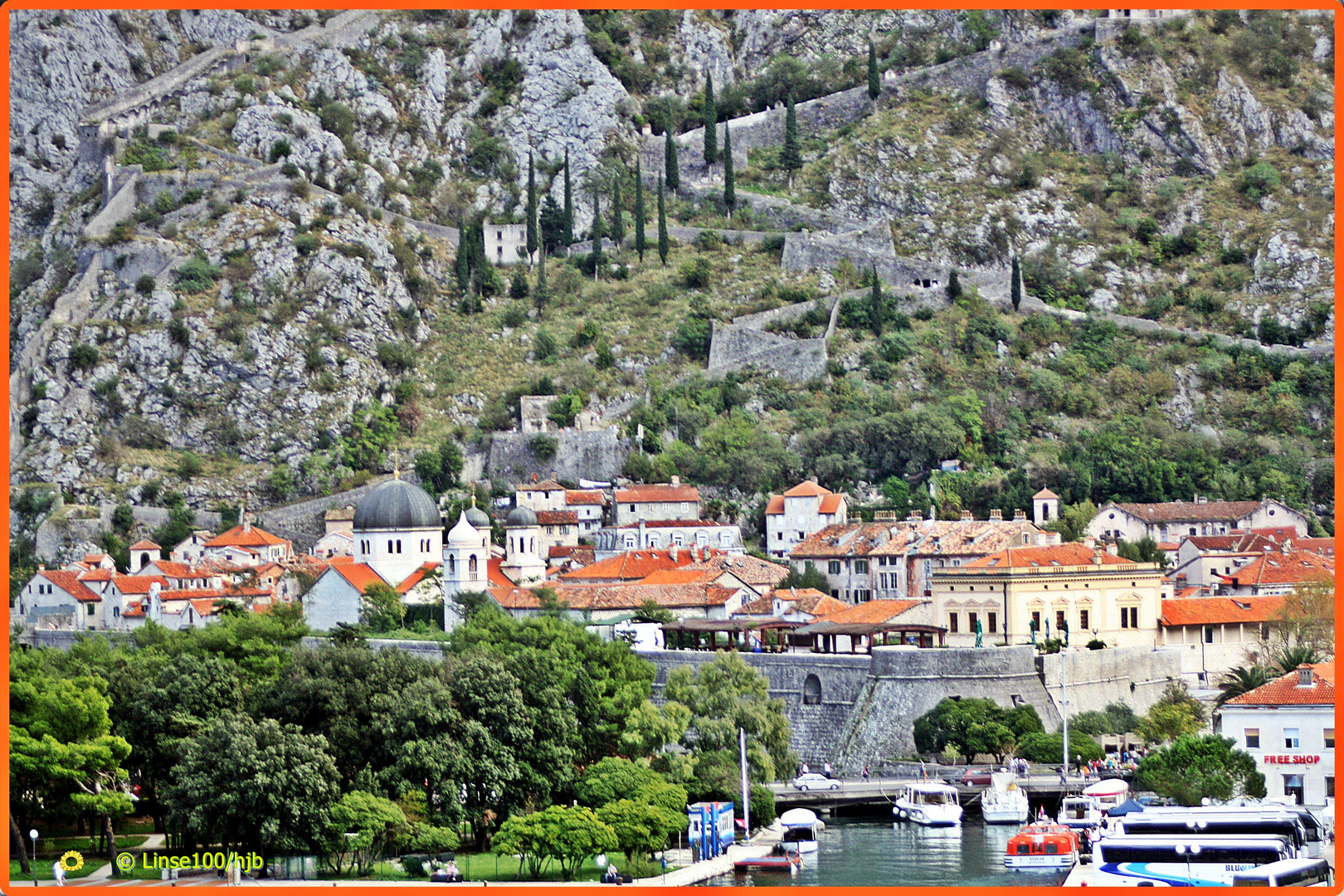 Anlandung in Kotor,Montenegro