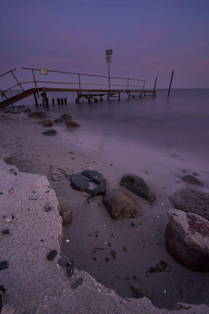 Anleger am Lenster Strand