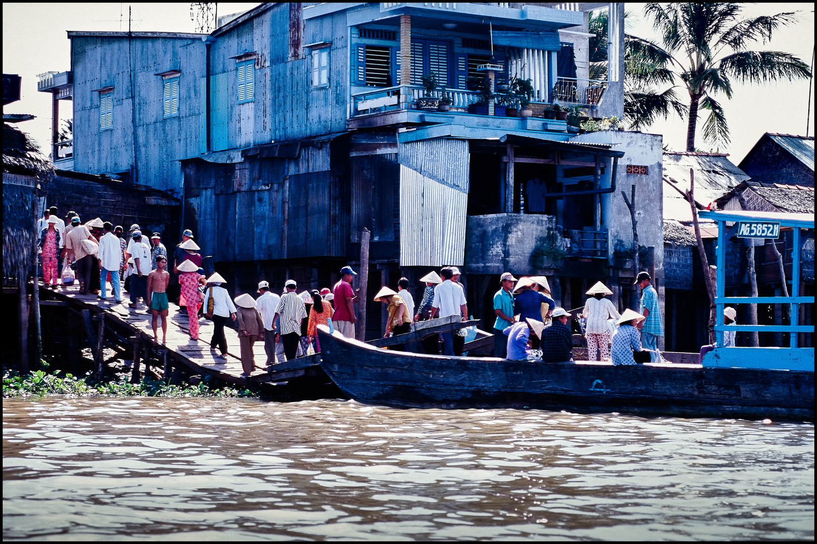 Anlegestelle im Mekongdelta