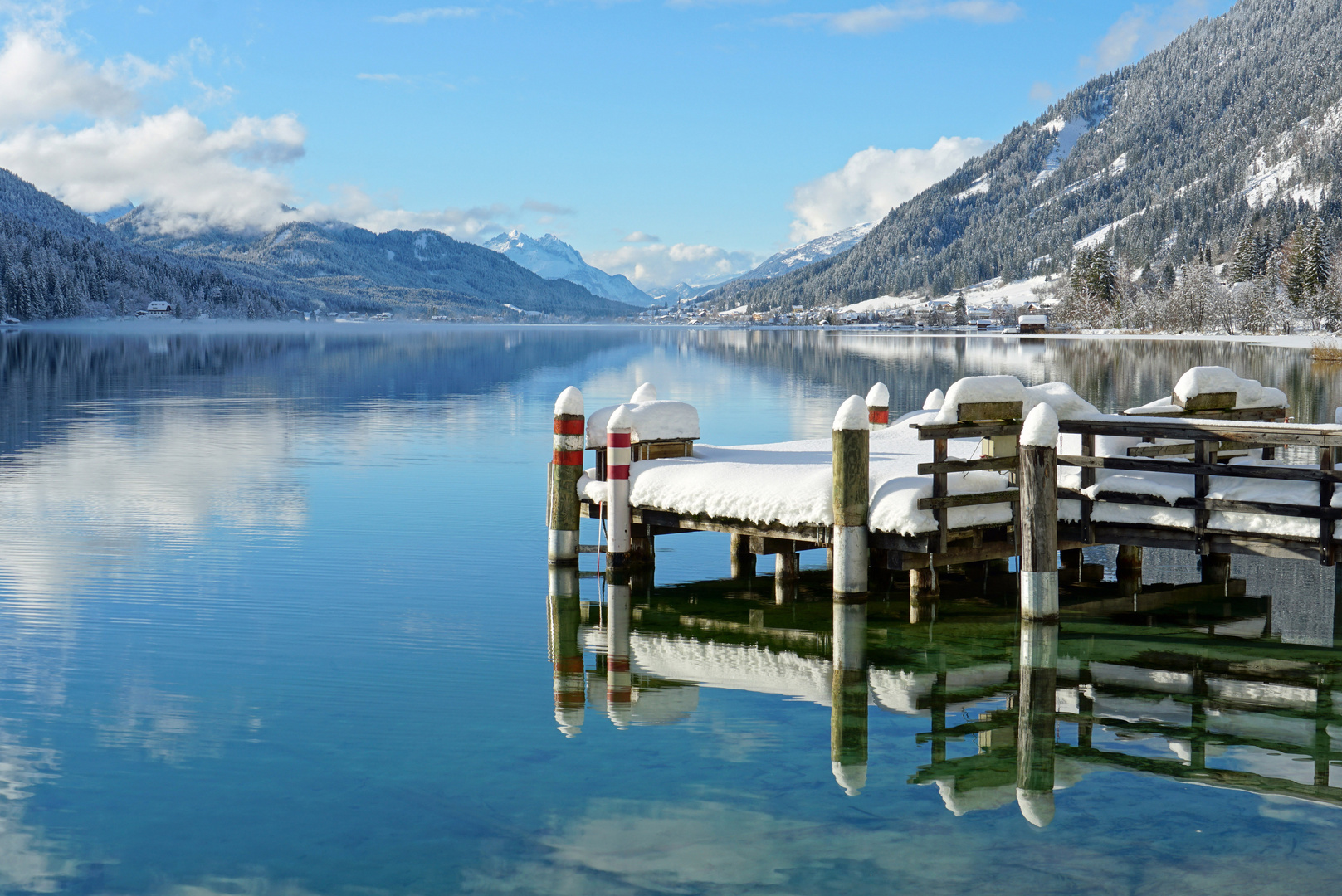 Anlegestelle in Winterruhe