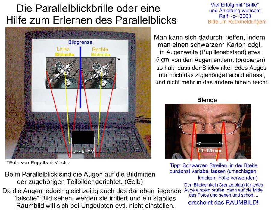 Anleitung für Parallelblick und -brille