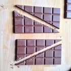 Anleitung Hexenhaus/ zerteilen der Schokolade