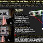 Anleitung zum Betrachten von Kreuzblick-3D-Bildern