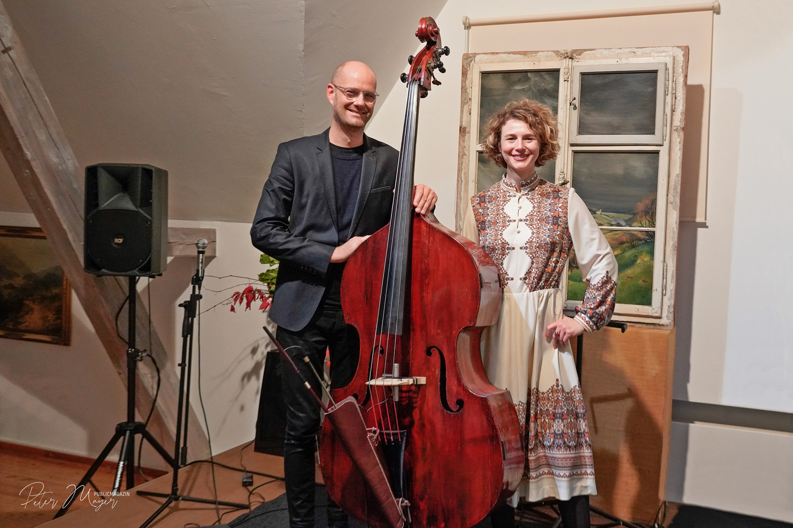 Anna Maria Sturm mit Sven Faller im Oberpfälzer Künstlerhaus