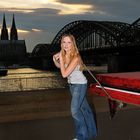 Anna Yina auf ihrer Street Tour für Viva con Agua in Köln 2