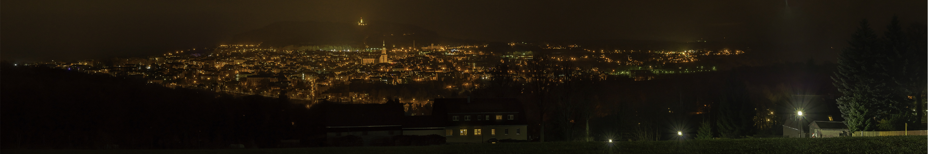 Annaberg - Buchholz bei Nacht