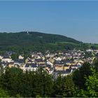 Annaberg mit Pöhlberg vom Schreckenberg aus