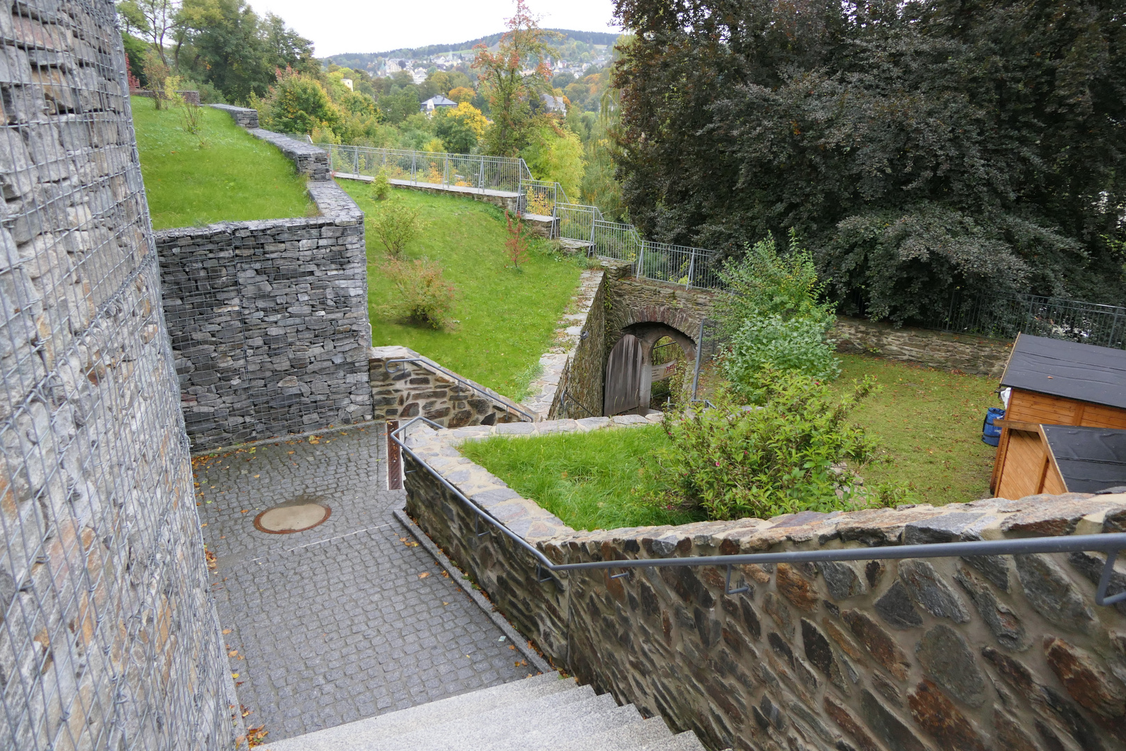 Annaberg restaurierte Stadtmauer