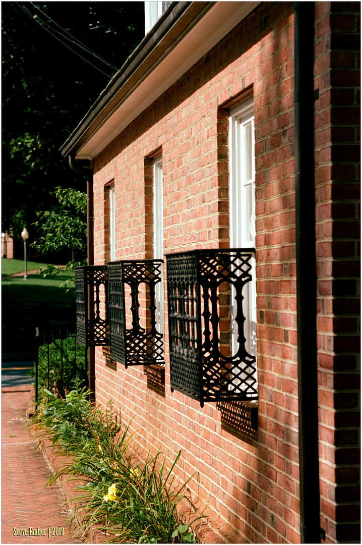 Annapolis No.20 - Warm Brick and Ironwork in Late Afternoon Sun