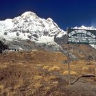 Annapurna Base Camp (4130 m) und Annapurna South (7219 m)