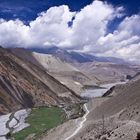 Annapurna Circuit Blick auf Kagbeni Richtung Mustang und Tibet