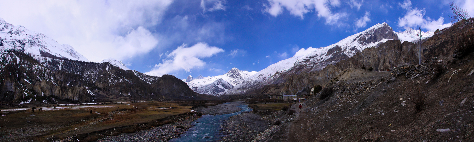 Annapurna Circuit zwischen Pisang und Manang