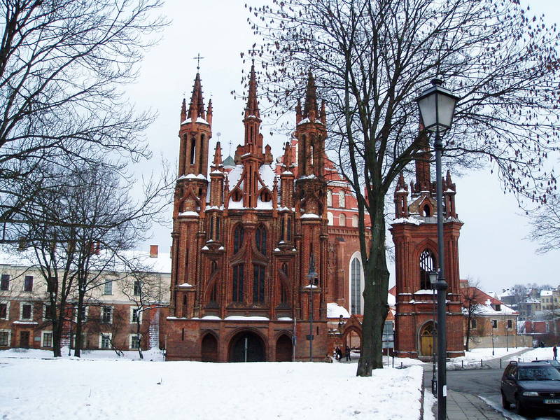 Anna's Kirche im Winter