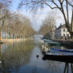 Annecy vue sur le pont des Amoureux