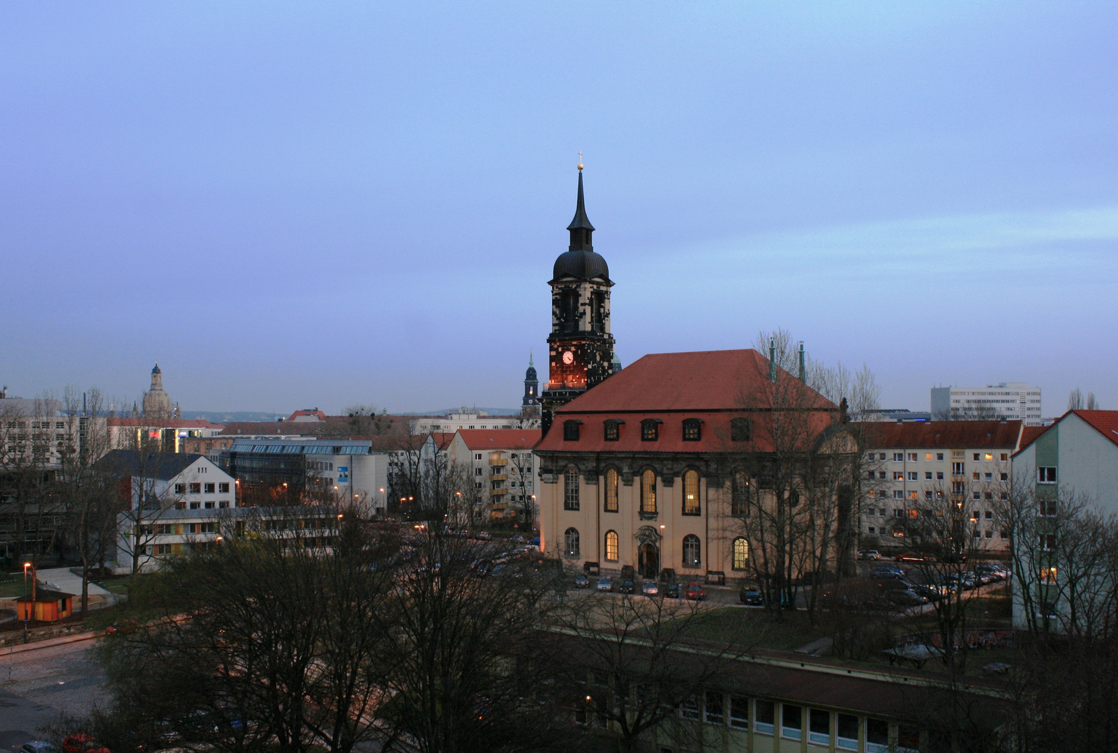 Annenkirche in Dresden am Silvesternachmittag 2011