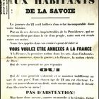 ANNEXION DE LA SAVOIE A LA FRANCE