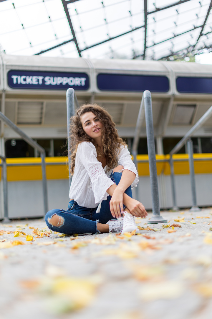 Annika im Olympiastadion