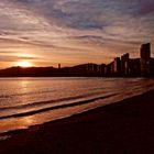 Anochece en Benidorm