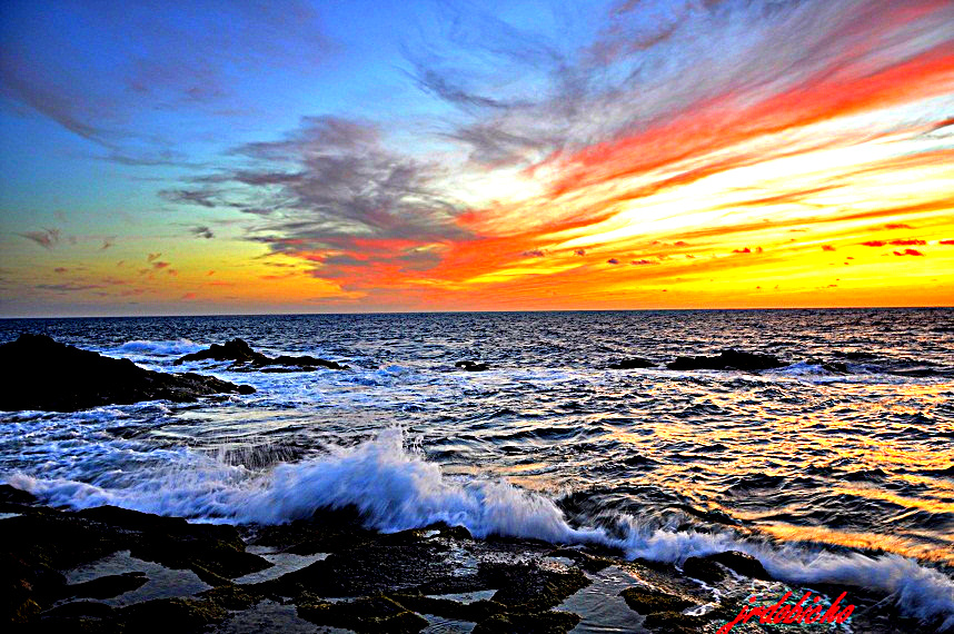 anochece en Lanzarote