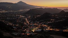Anochece en Tenerife