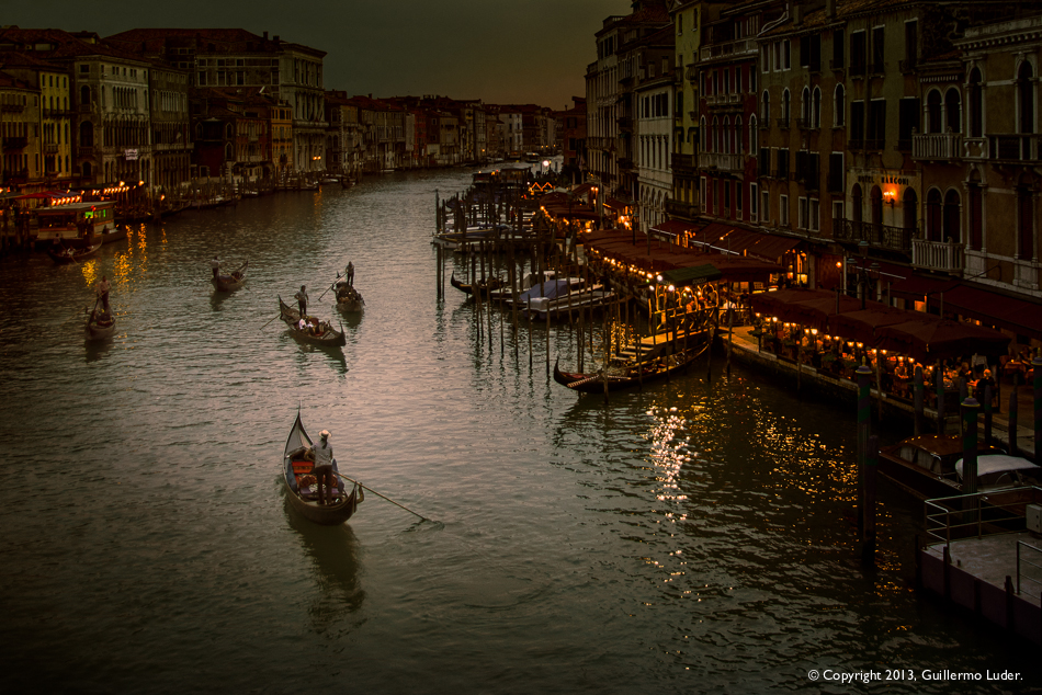 "Anochece en Venecia"