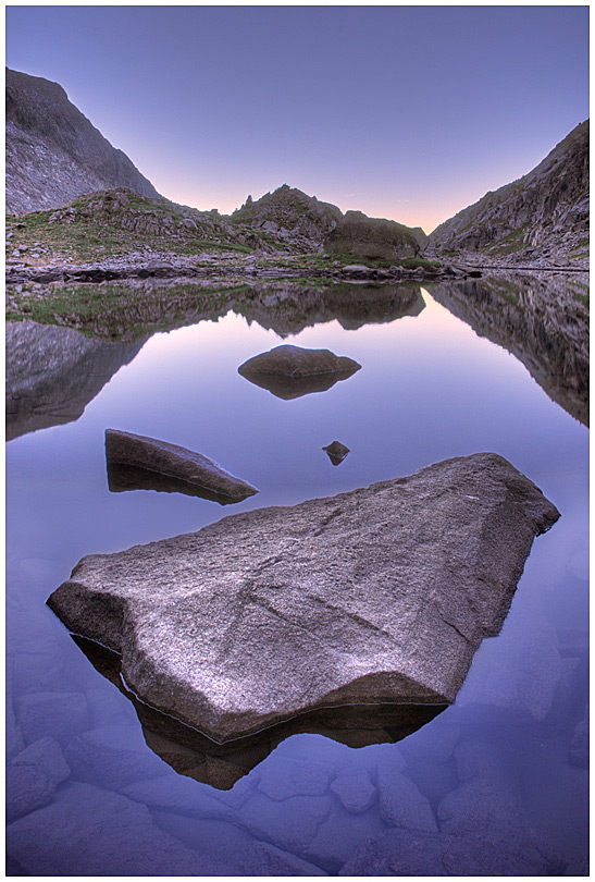 Anochecer en los Pirineos