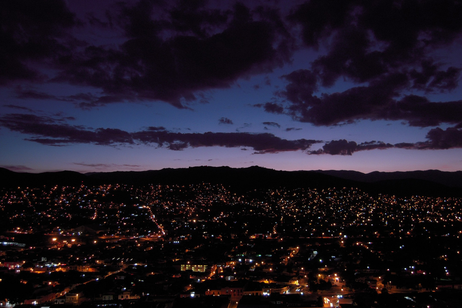 anochecer en oaxaca