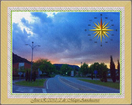 Anochecer por el norte