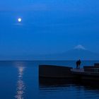 anochecer romántico en lago Llanquihue