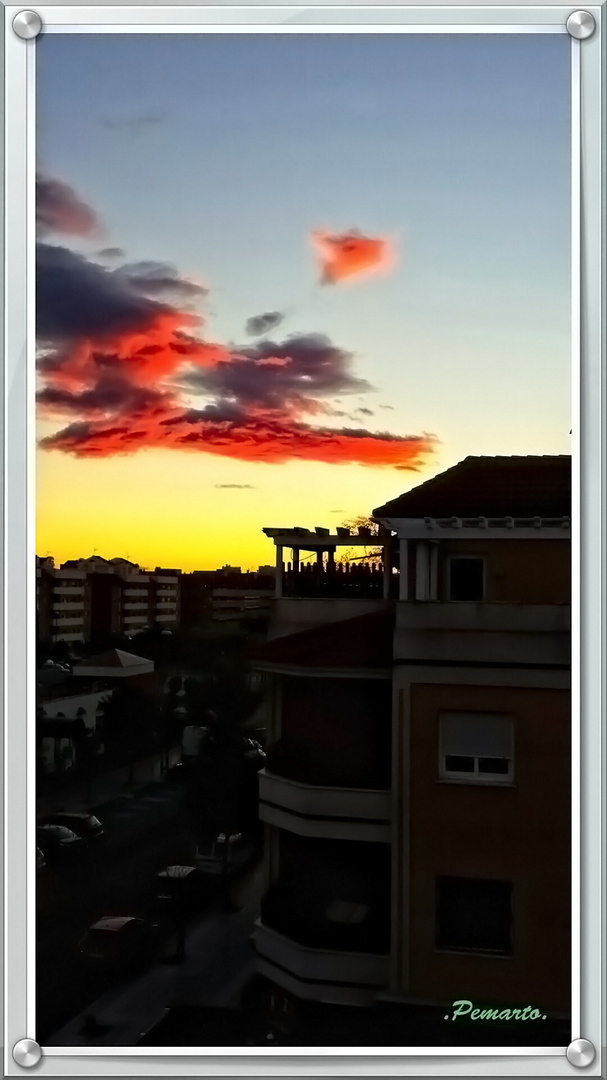 Anocheciendo en Còrdoba.