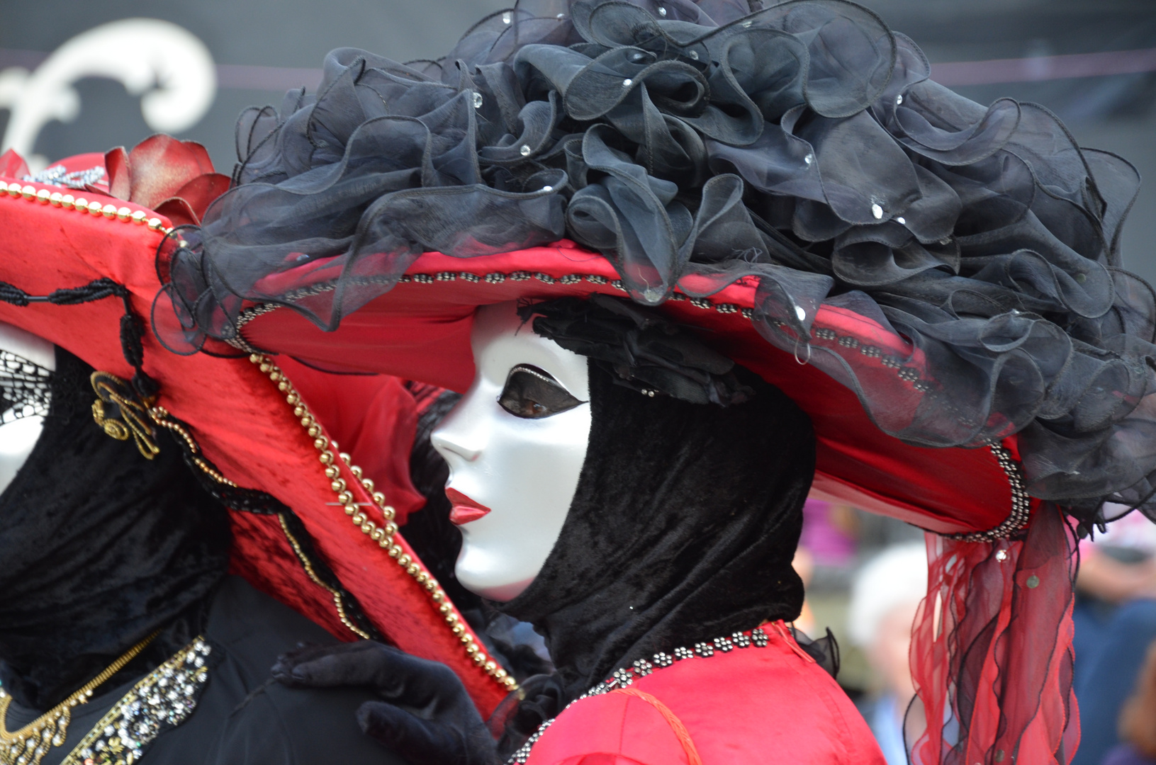 Anonym hinter der Maske Venedig