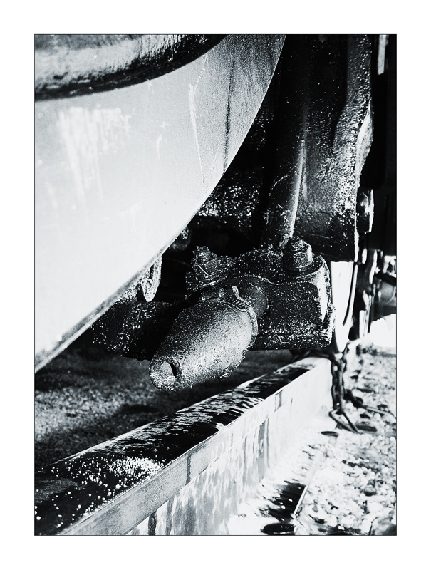 another detail of the last steam locomotive built for Union Pacific