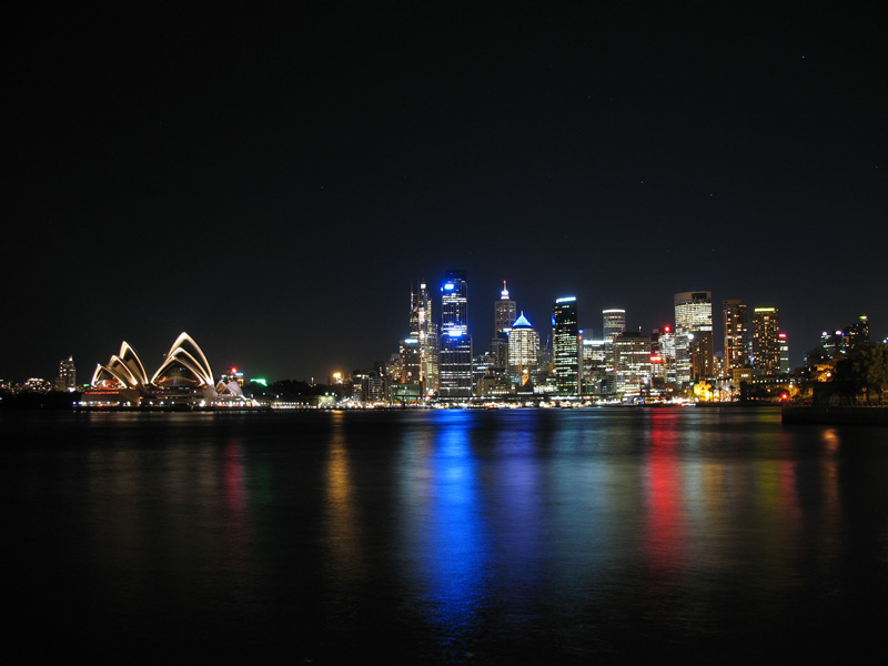 Another one - Sydney Opera and city center by night