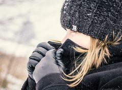 Anouk im Schnee