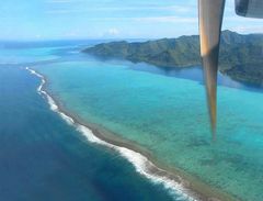 Anreise Bora Bora, hier Abflug von Huahine