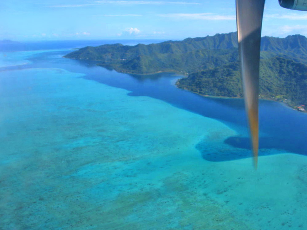 Anreise Bora Bora, hier Abflug von Huahine