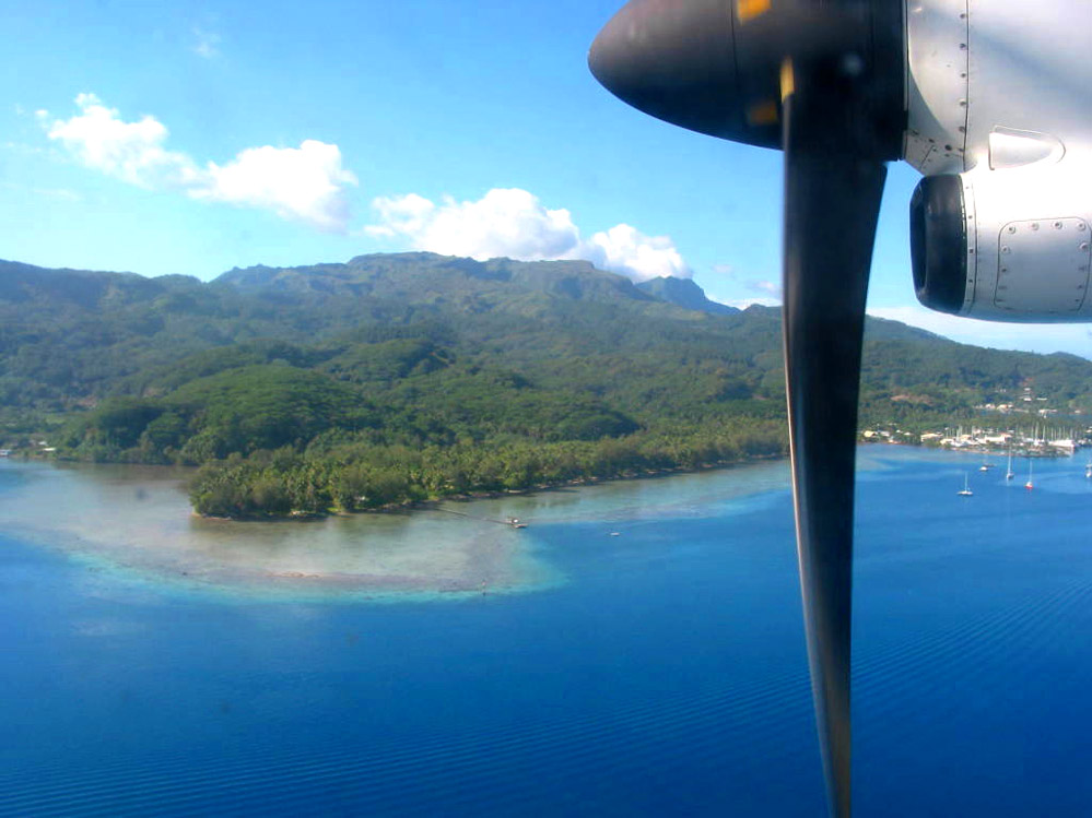 Anreise Bora Bora mit Zwischenlandung auf Huahine
