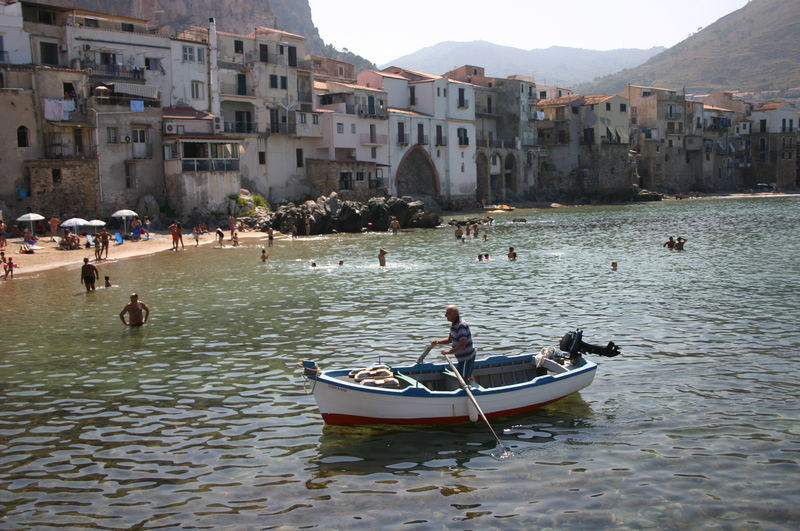 Anrudern in Cefalu