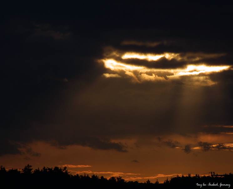 Ansbach sunset 18 October