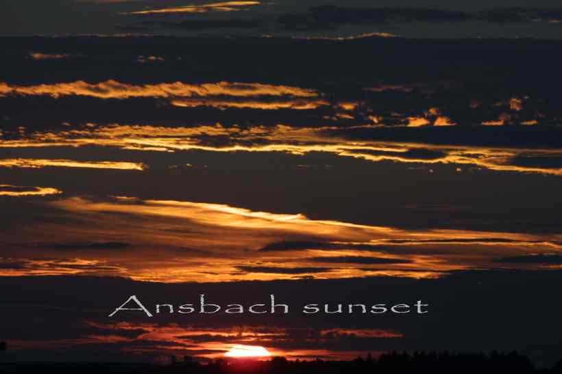 Ansbach sunset