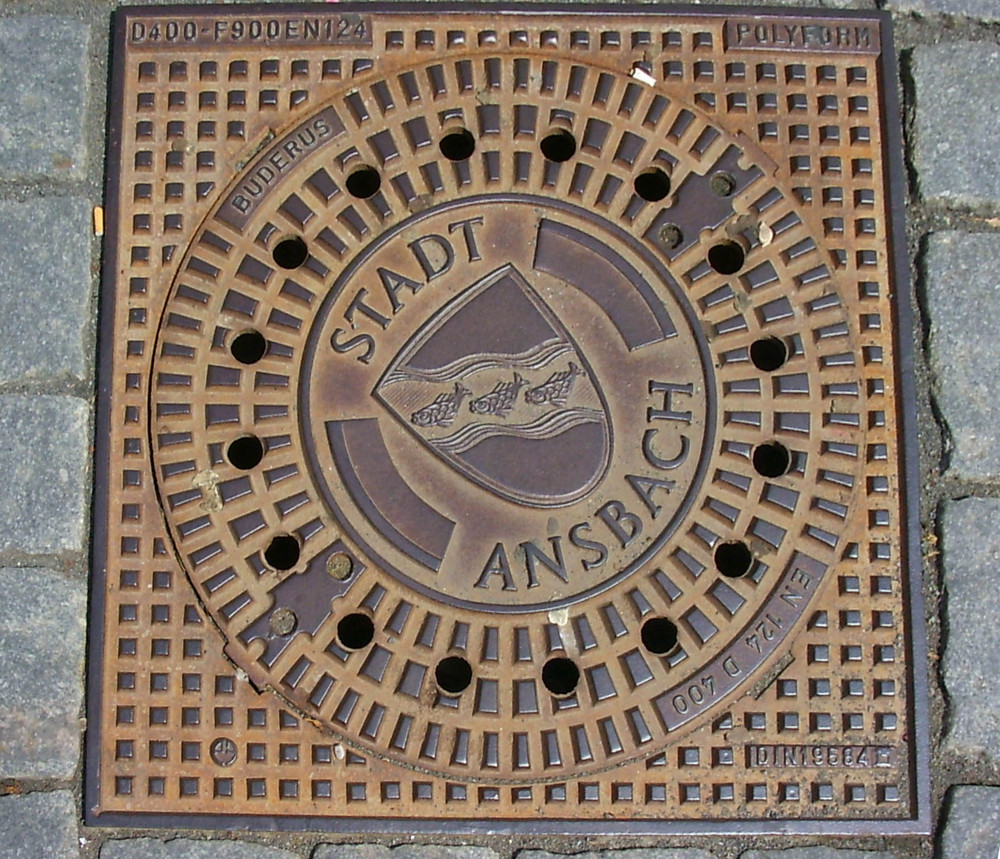 Ansbacher Kanaldeckel 1